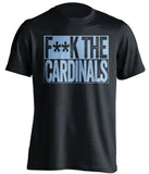 fuck the cardinals black and blue tshirt censored