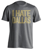 i hate dallas cowboys new orleans saints grey tshirt