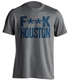 fuck houston texans dallas cowboys grey tshirt censored