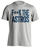 yankees fan shirt grey fuck the astros censored