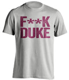 fuck duke noles fan grey shirt censored