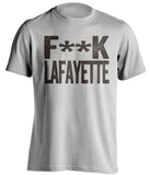 fuck lafayette lehigh fan grey shirt censored