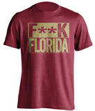 fuck florida fsu state seminoles red shirt censored