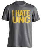 i hate unc app state grey shirt