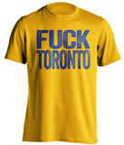 fuck toronto leafs buffalo sabres gold tshirt uncensored