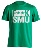 fuck smu mustangs north texas unt mean green shirt censored