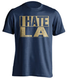 i hate la rams st louis rams fan navy shirt