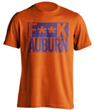 fuck auburn censored orange shirt for clemson fans