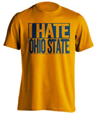 i hate ohio state orange shirt illinois fightin illini