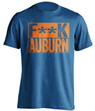 fuck auburn for gators fan blue shirt censored