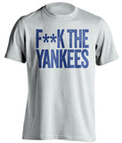 fuck the yankees blue jays fan white shirt censored