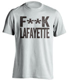 fuck lafayette lehigh fan white shirt censored