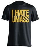 i hate umass merrimack college warriors black tshirt