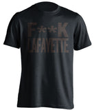 fuck lafayette lehigh fan black shirt censored