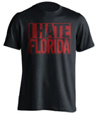 i hate florida gators alabama bama tide black shirt