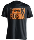 fuck florida gators miami hurricanes black shirt censored