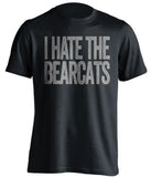 i hate the bearcats xavier musketeers fan black shirt