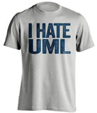 i hate uml lowell merrimack warriors grey tshirt