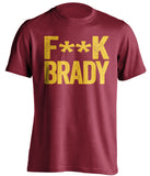 fuck brady washington redskins red shirt censored