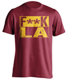 fuck la lakers cleveland cavaliers red shirt censored