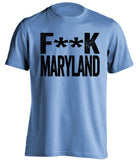 fuck maryland jhu john hopkins jays blue tshirt censored