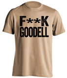 fuck goodell old gold censored tshirt saints fans