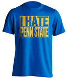 i hate penn state pitt panthers blue shirt