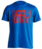 fuck unt smu mustangs blue shirt censored