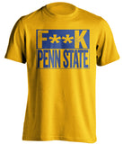 fuck penn state gold pitt panthers censored shirt