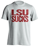 lsu sucks tigers alabama crimson tide white shirt