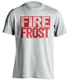 fire scott frost nebraska huskers white shirt