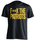 los angeles chargers fuck the patriots black shirt censored