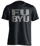 FU BYU black shirt usu aggies fan shirt