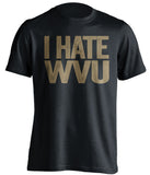 pitt panthers black shirt i hate wvu