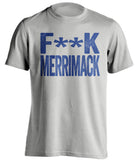 fuck merrimack uml lowell river hawks grey tshirt censored