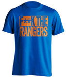 fuck the rangers NYI islanders fan censored blue shirt