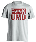 fuck umd duluth DU denver pioneers white shirt censored