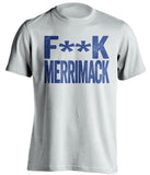 fuck merrimack uml lowell river hawks white tshirt censored