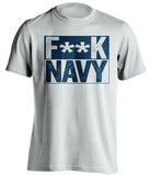 fuck navy white and navy tshirt censored