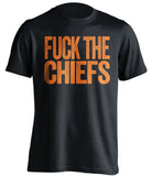 fuck the chiefs denver broncos uncensored fan black shirt