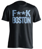 fuck boston censored black tshirt maine bears fans