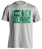 fuck the dolphins new york jets fan censored grey tshirt