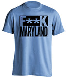 fuck maryland jhu john hopkins jays blue shirt censored