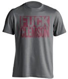 fuck clemson fsu seminoles grey shirt uncensored