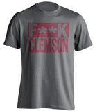 fuck clemson fsu seminoles grey shirt censored