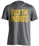 los angeles chargers fuck the patriots grey shirt uncensored