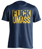 fuck umass merrimack warriors blue shirt uncensored