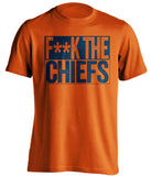 fuck the chiefs denver broncos censored fan orange tshirt