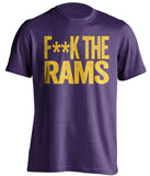 fuck the rams minnesota vikings fan censored purple tshirt