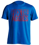 fuck the aggies blue and red tshirt uncensored